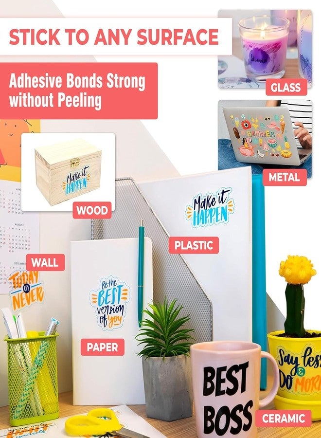 Tatmods Gloss Vinyl Sticker Paper Self Adhesive Photo Paper for Inkjet, Waterproof, Instant Dry, Tear Resistant A4 Size Sheets for printing Gloss Vinyl Stickers For Art - 10 Sheets - Image 2